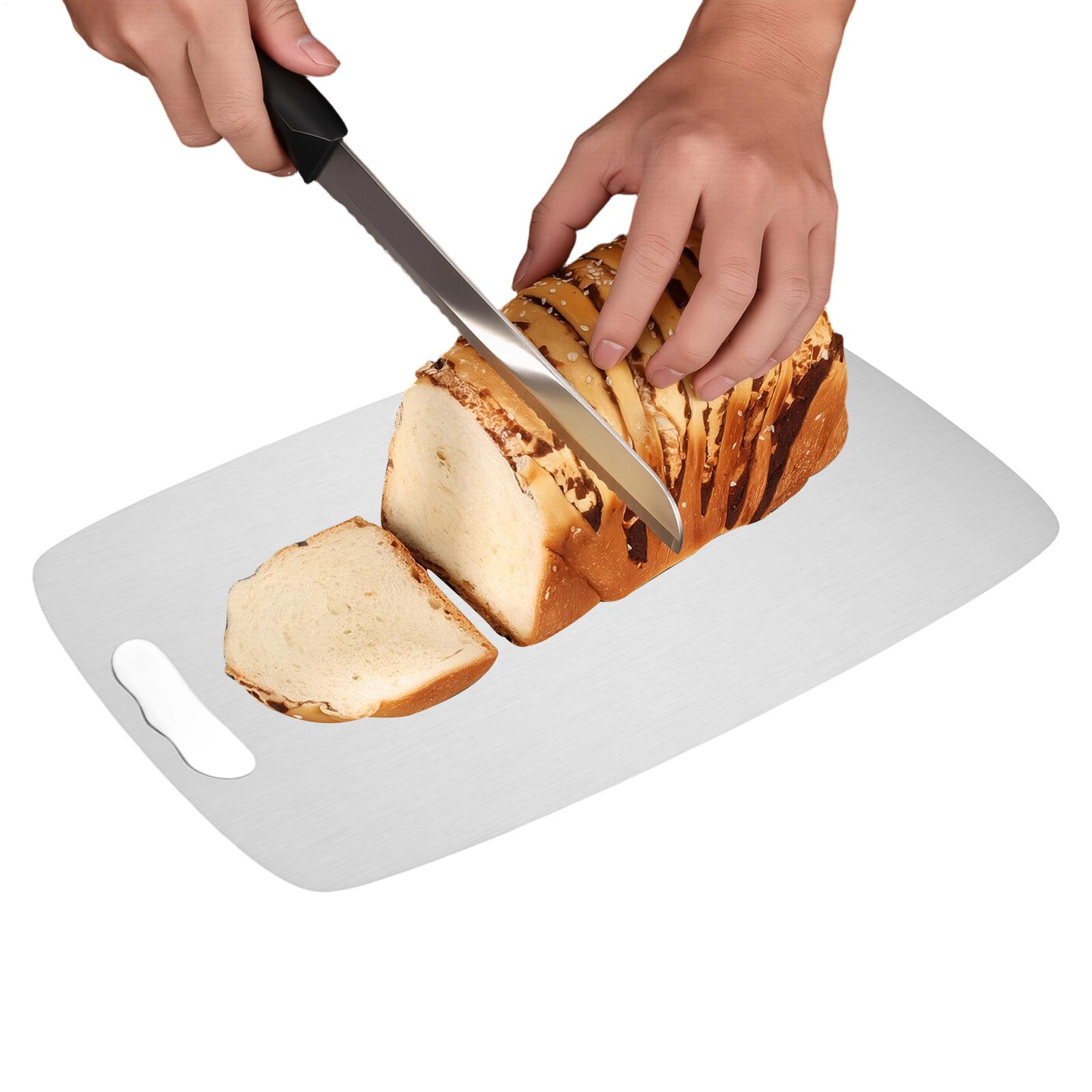 Meal Prep Chicken - เขียงสแตนเลสหนา 1.2 มม. เขียงสแตนเลสสองด้าน อุปกรณ์ครัวสำหรับเตรียมอาหาร ไก่