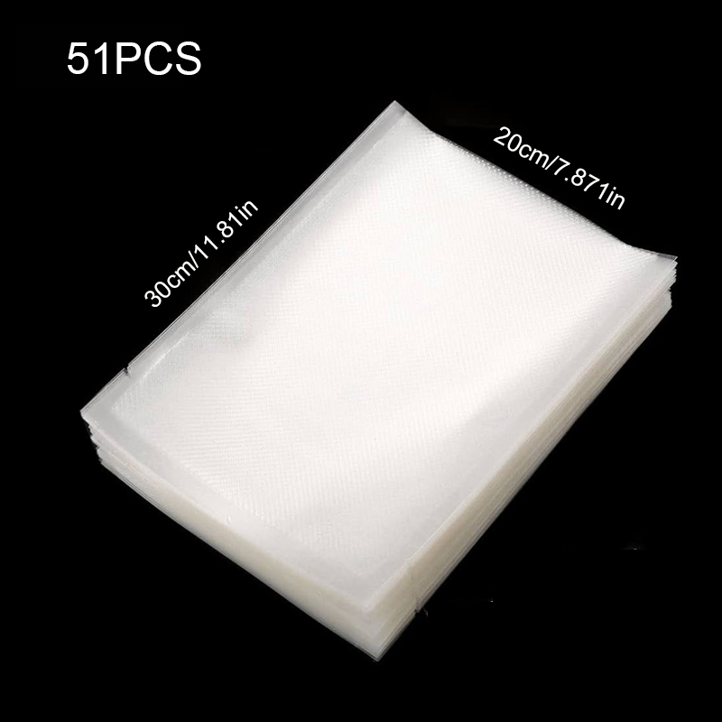Meal Prep Vacuum Seal Containers - 50 ชิ้น/ล็อต ถุงอาหารสูญญากาศปลอดสาร BPA, ถุงเก็บอาหารแบบสูญญากาศสำหรับการจัดเก็บและถนอมอาหาร, ถุงซีลสูญญากาศแบบใช้ซ้ำได้