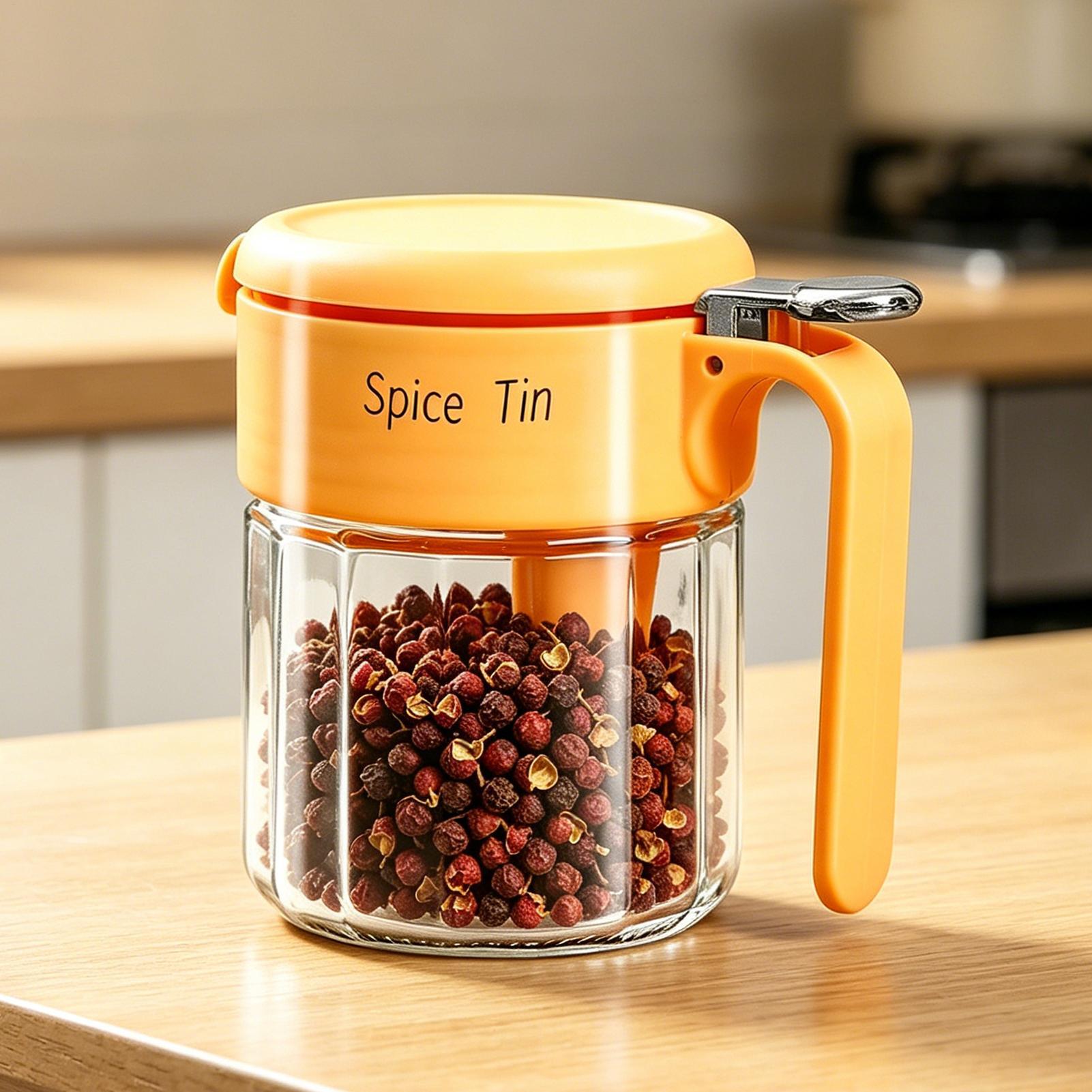 Meal Prep Glass Containers With Lids - กล่องใส่เครื่องปรุง 400 มล. กล่องเก็บของอเนกประสงค์ ขวดแก้วใส่เครื่องปรุงพร้อมฝาปิด สำหรับใส่น้ำตาล