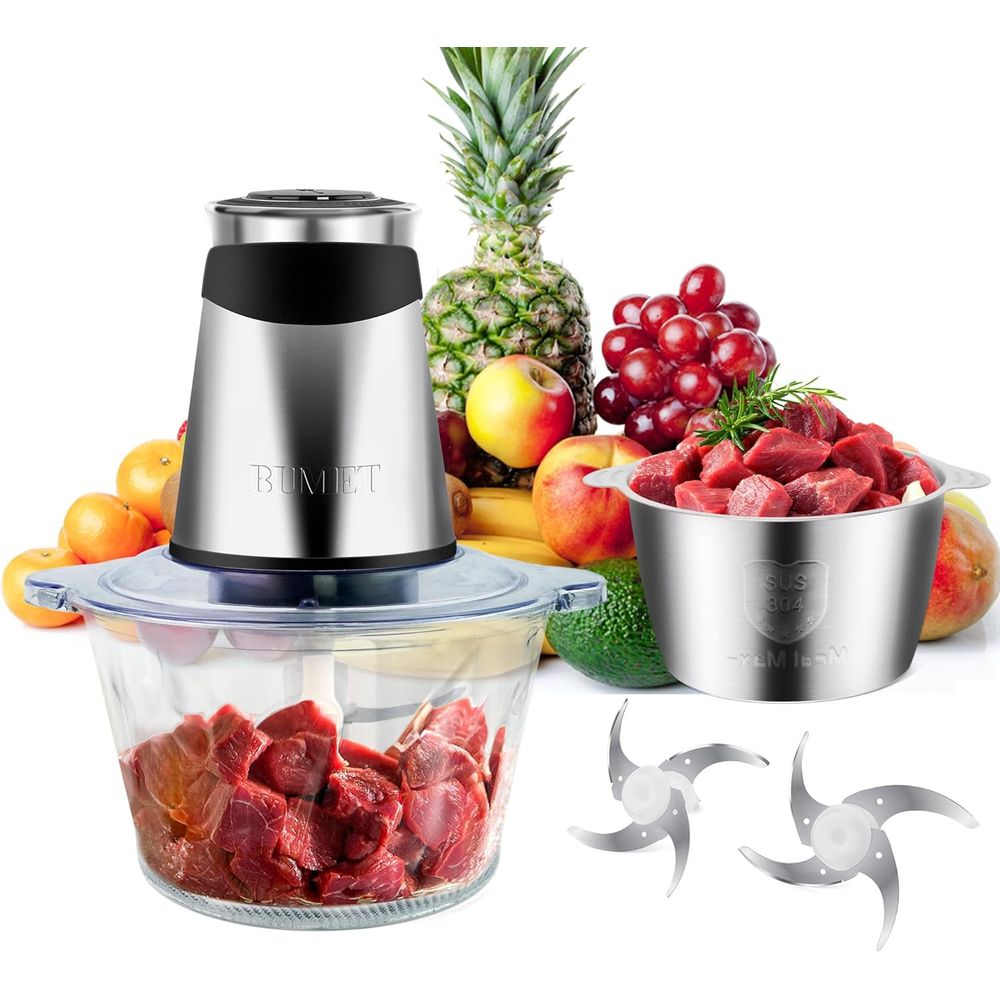 Veggie Chopper Cup - เครื่องบดเนื้อ 500 วัตต์ 2 โถขนาด 8