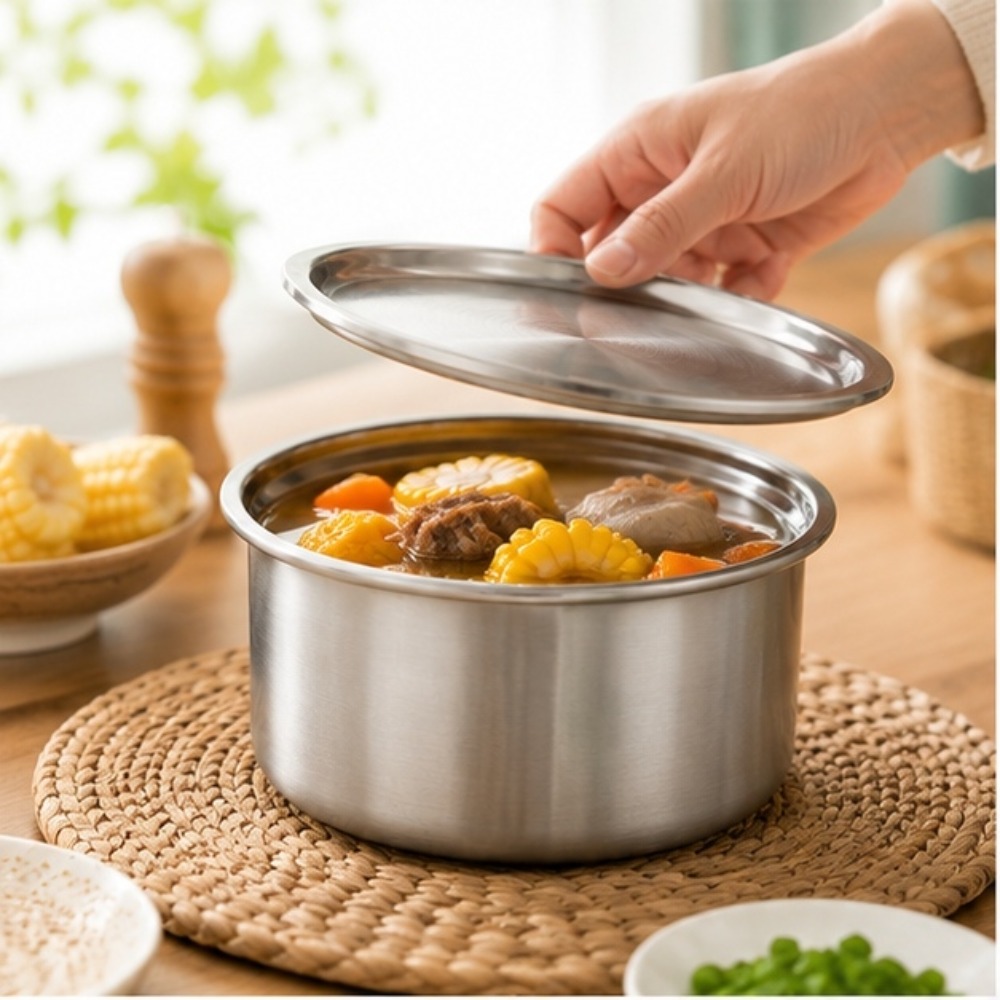Meal Prep Bowl - ถ้วยสแตนเลส 304 พร้อมฝาปิด สำหรับนึ่งไข่ อาหารเด็ก ขนมหวาน