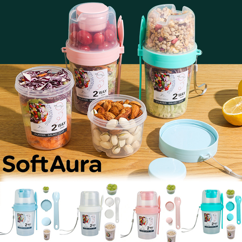Meal Prep Jar - ซอฟท์ออรา บราค์ฟาสท์ ออน เดอะ โก คัพ