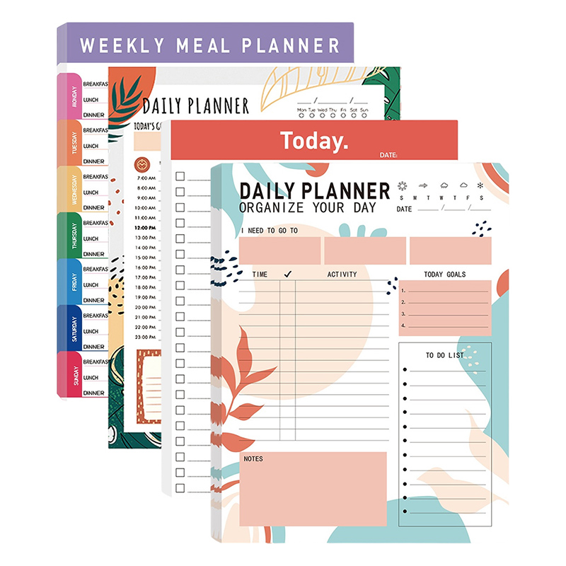 Meal Plan Notepad - Magnetic Daily Planner Notepad 52 แผ่นฉีกขาด