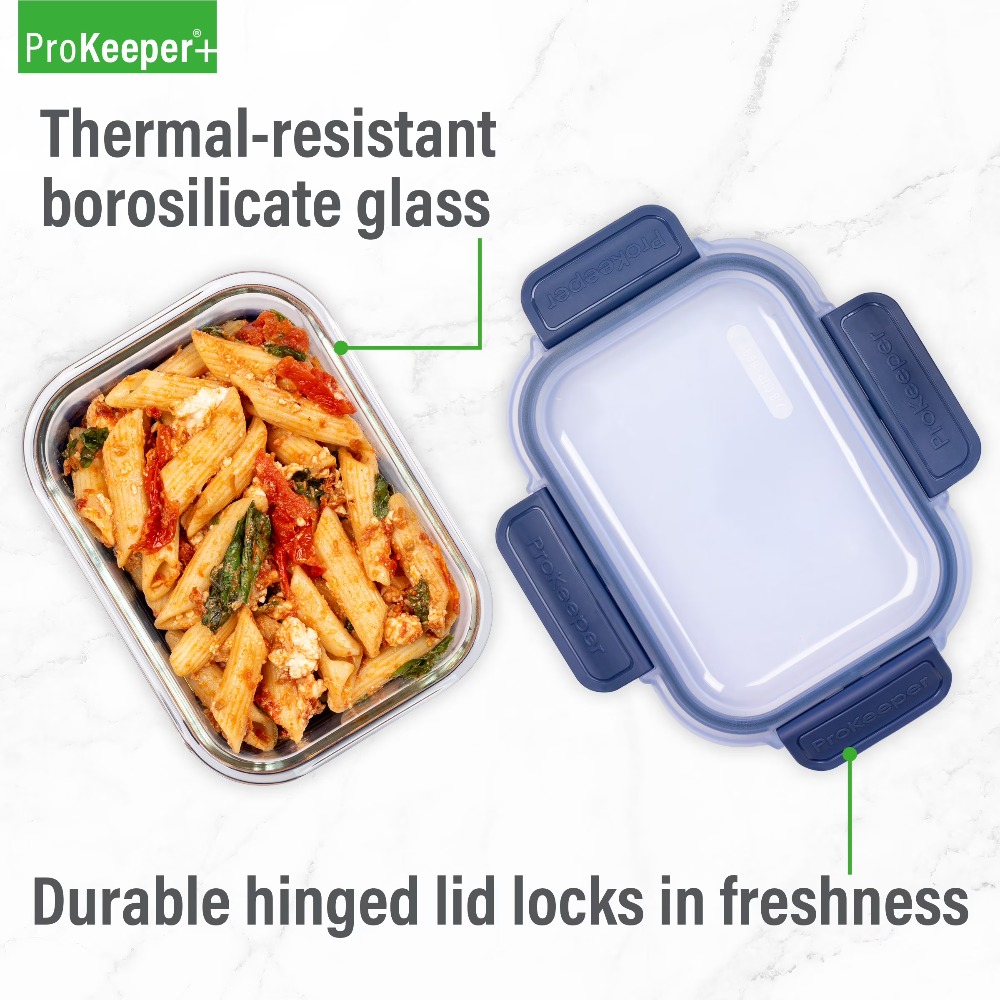 ภาชนะเก็บอาหารแก้วขนาด 2.8 คัพ - Meal Prep Glass Containers With Lids บทวิจารณ์และราคา