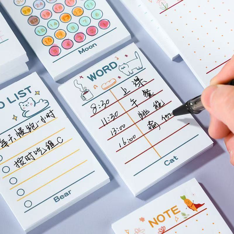 สมุดโน้ตแบบมีกาวในตัว Kawai Su - Meal Plan Notepad บทวิจารณ์และราคา