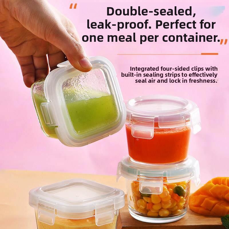   ภาชนะบรรจุอาหารแก้วพร้อมฝาปิ - Meal Prep Glass Containers With Lids บทวิจารณ์และราคา