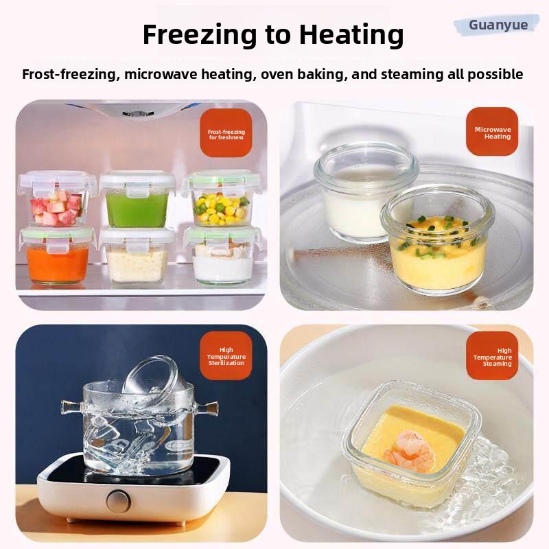   ภาชนะบรรจุอาหารแก้วพร้อมฝาปิ - Meal Prep Glass Containers With Lids บทวิจารณ์และราคา