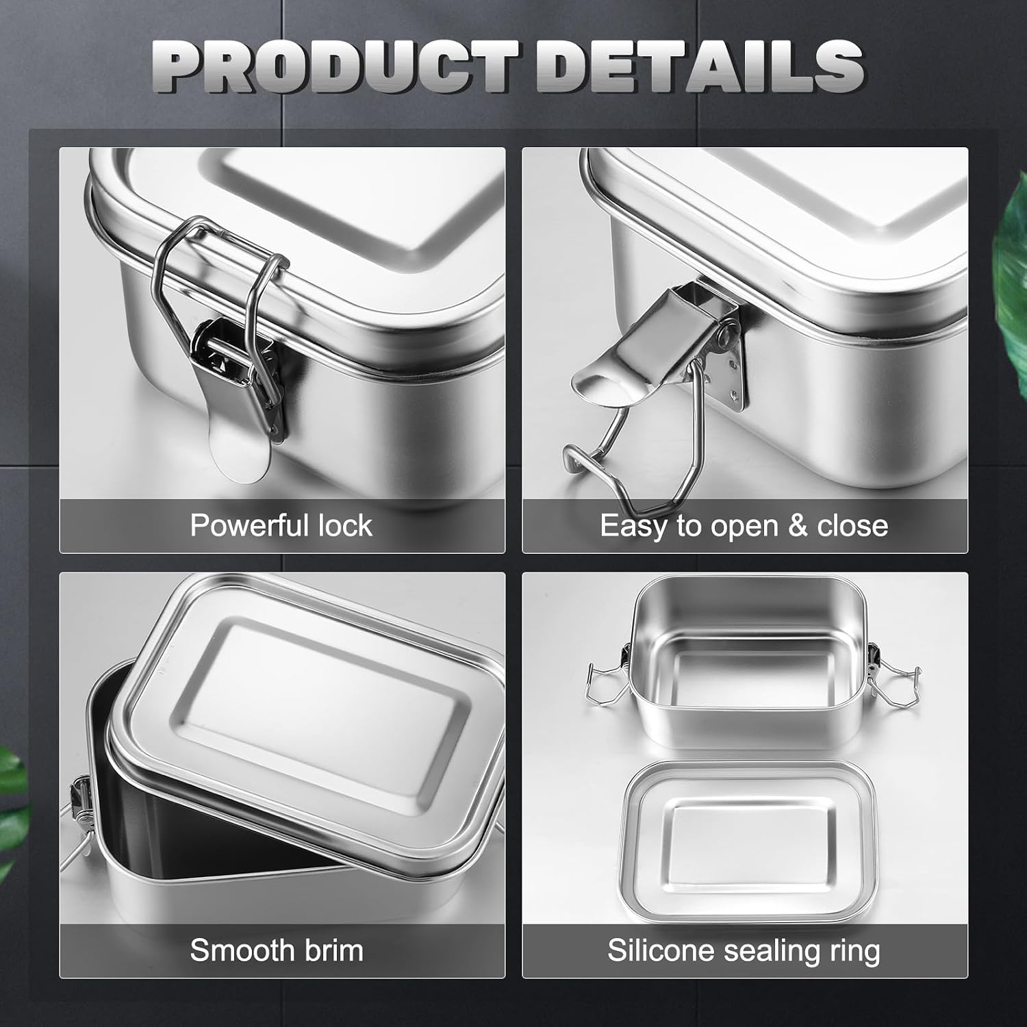 ภาชนะเก็บอาหารสแตนเลสพร้อมฝาปิ - Meal Prep List บทวิจารณ์และราคา