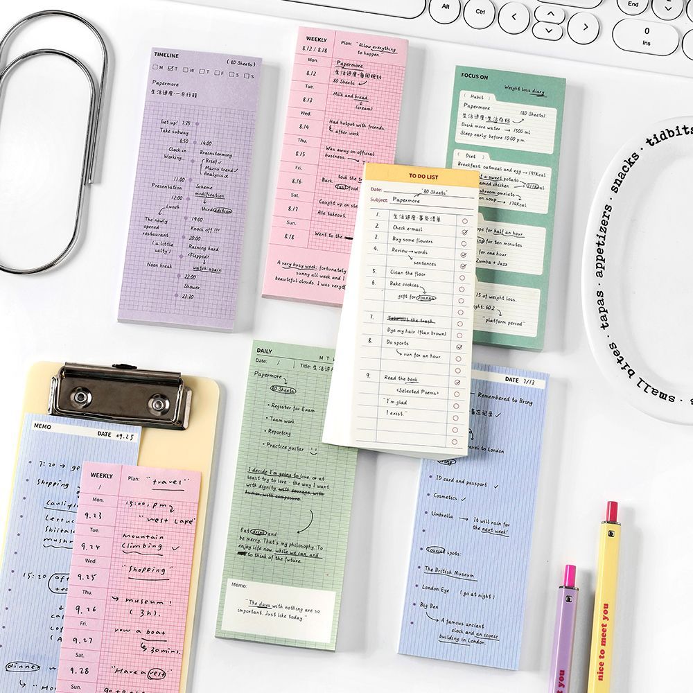 Sticky Notes 80 แผ่น, กระดาษข้ - Meal Plan Notepad บทวิจารณ์และราคา