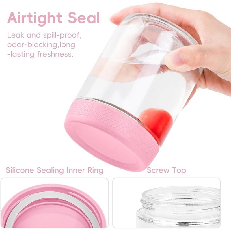 ขวดแก้วเนื้อนิ่มพร้อมฝาปิดสุญญ - Meal Prep Glass Containers With Lids บทวิจารณ์และราคา