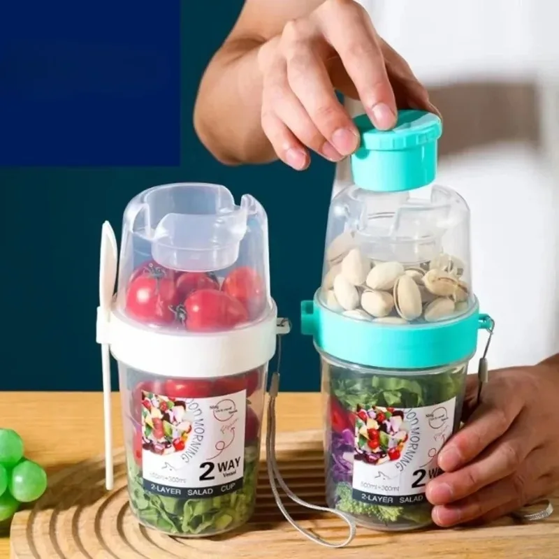 ถ้วยโยเกิร์ตข้าวโอ๊ตแบบพกพา ถ้ - Meal Prep Jar บทวิจารณ์และราคา