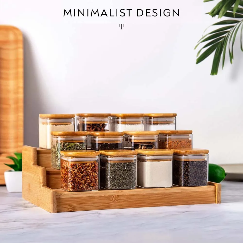 5oz Square Spice Jars พร้อมฝาป - Meal Prep Glass Containers With Lids บทวิจารณ์และราคา