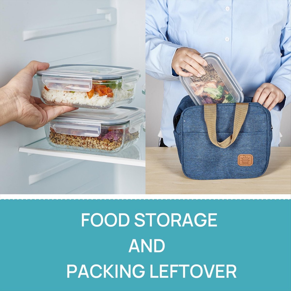 (ESTR) ชุดกล่องแก้วเก็บอาหาร 5 - Meal Prep Glass Containers With Lids บทวิจารณ์และราคา