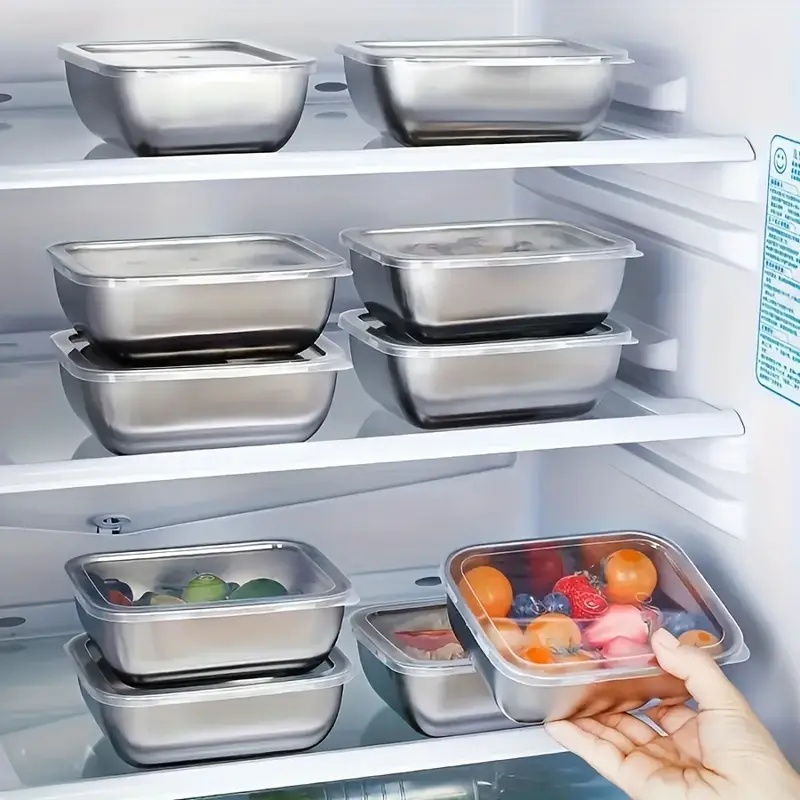 กล่องเก็บอาหารสแตนเลส 5 ชิ้น ก - Meal Prep List บทวิจารณ์และราคา