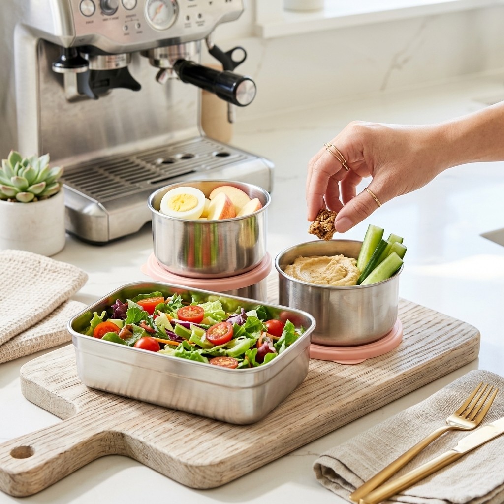 กล่องอาหารกลางวันสแตนเลส 304 ใ - Meal Prep Container บทวิจารณ์และราคา
