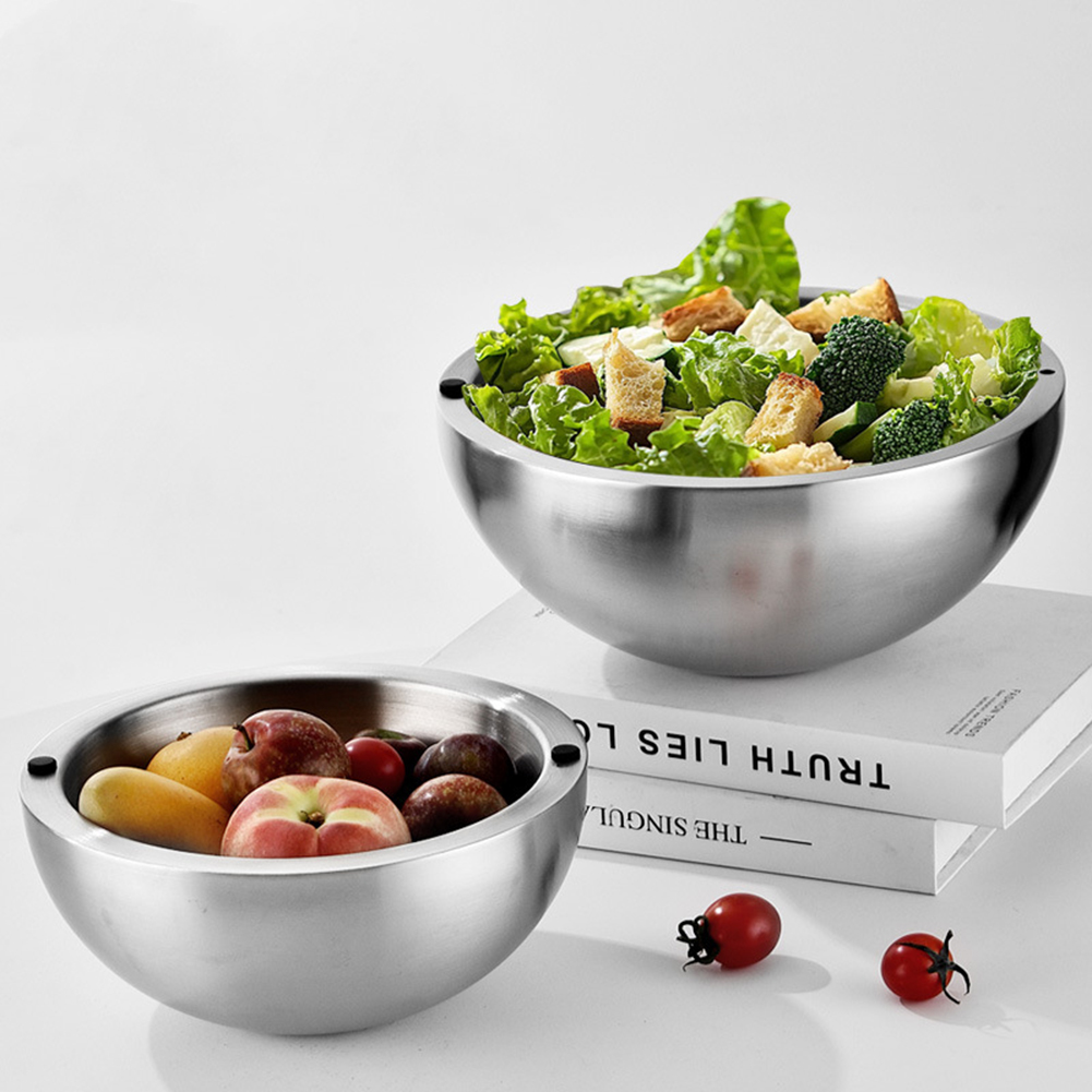 304 หนาสลัดชามผสมสแตนเลสสตีลผน - Meal Prep Bowl บทวิจารณ์และราคา