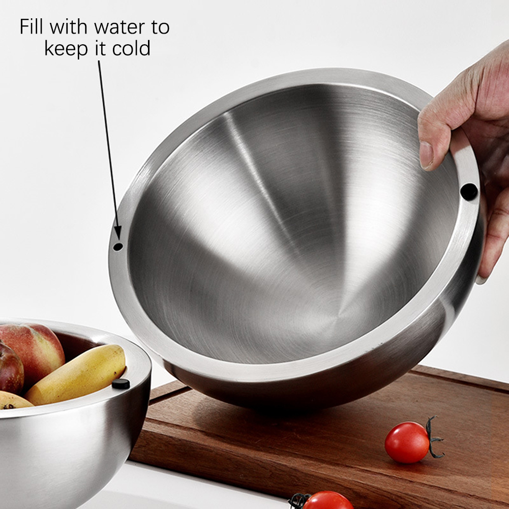 304 หนาสลัดชามผสมสแตนเลสสตีลผน - Meal Prep Bowl บทวิจารณ์และราคา