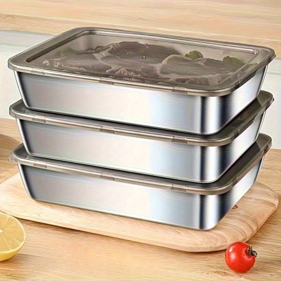 ชุดภาชนะเก็บอาหารสแตนเลส 6 ชิ้ - Meal Prep Easy บทวิจารณ์และราคา