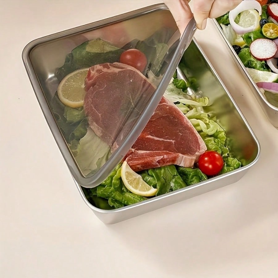 ชุดภาชนะเก็บอาหารสแตนเลส 6 ชิ้ - Meal Prep Easy บทวิจารณ์และราคา