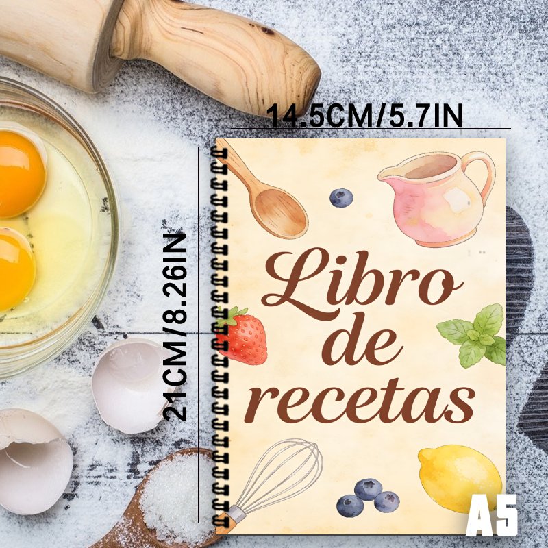สมุดสูตรอาหารภาษาสเปนขนาด A5,  - Meal Prep Recipes Healthy บทวิจารณ์และราคา