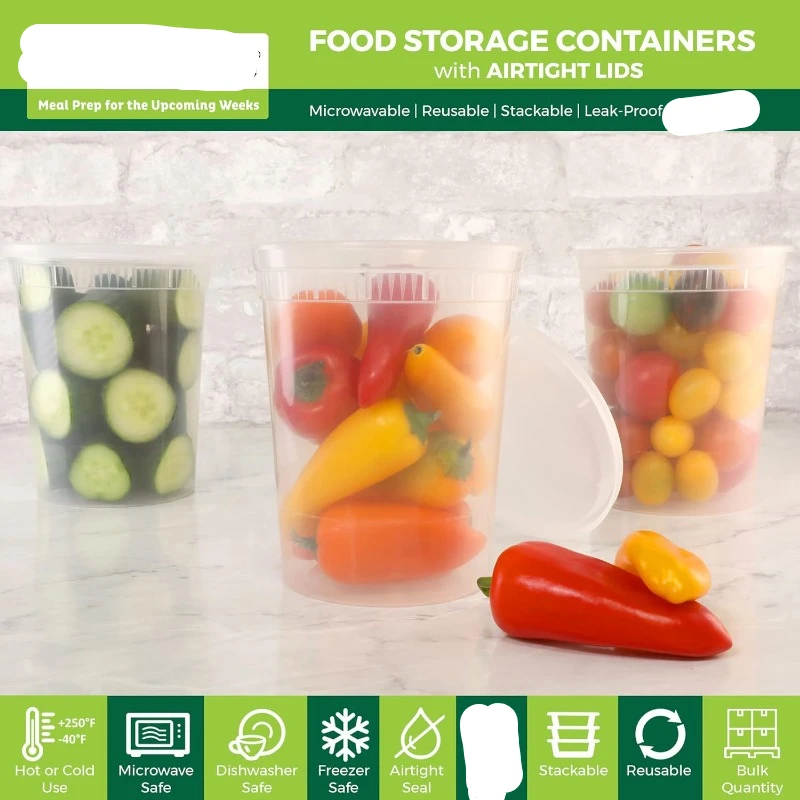 พร้อมฝาพลาสติกอาหารสำเร็จรูป,  - Meal Prep Container บทวิจารณ์และราคา