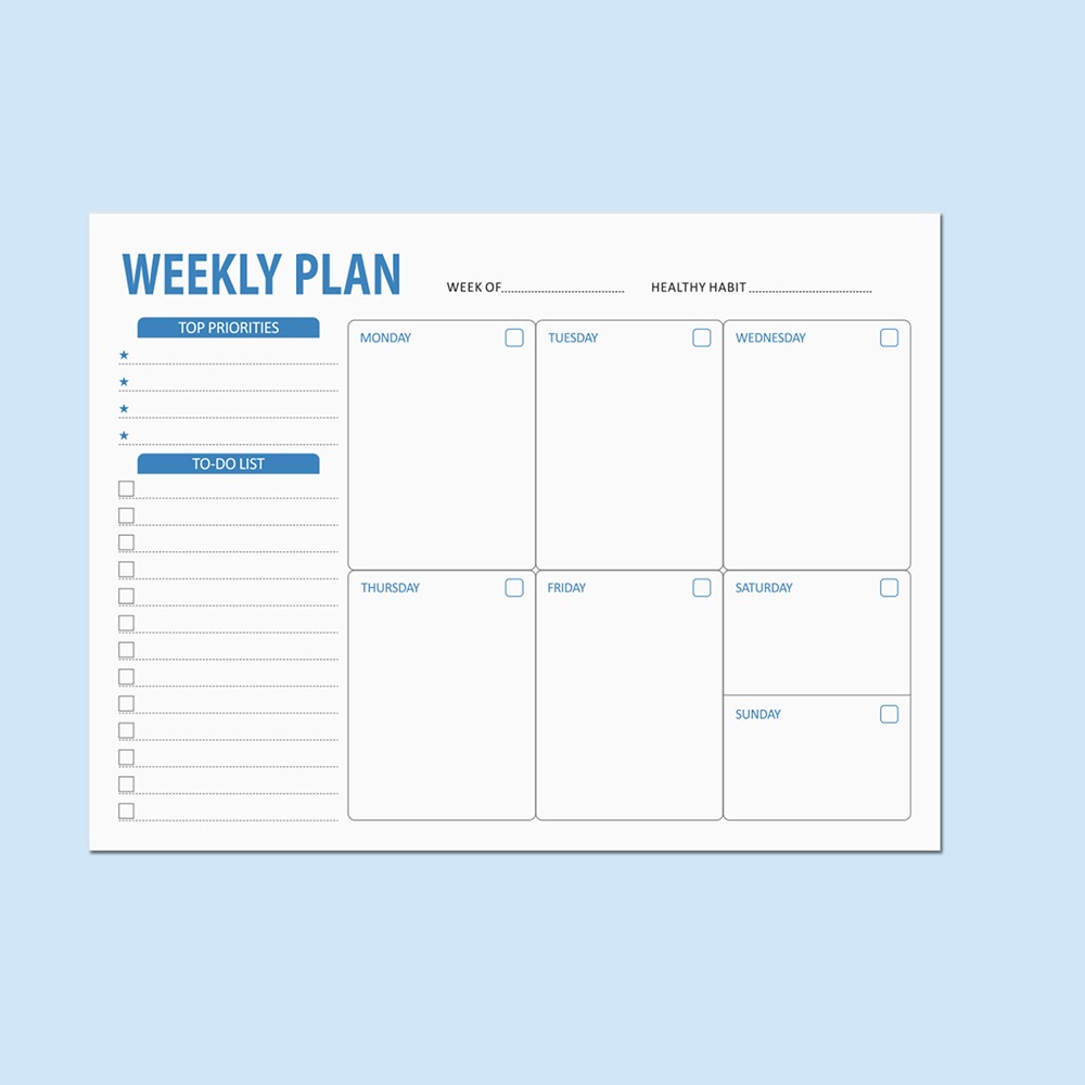สมุดวางแผนงานรายสัปดาห์ สมุดบั - Meal Plan Notepad บทวิจารณ์และราคา