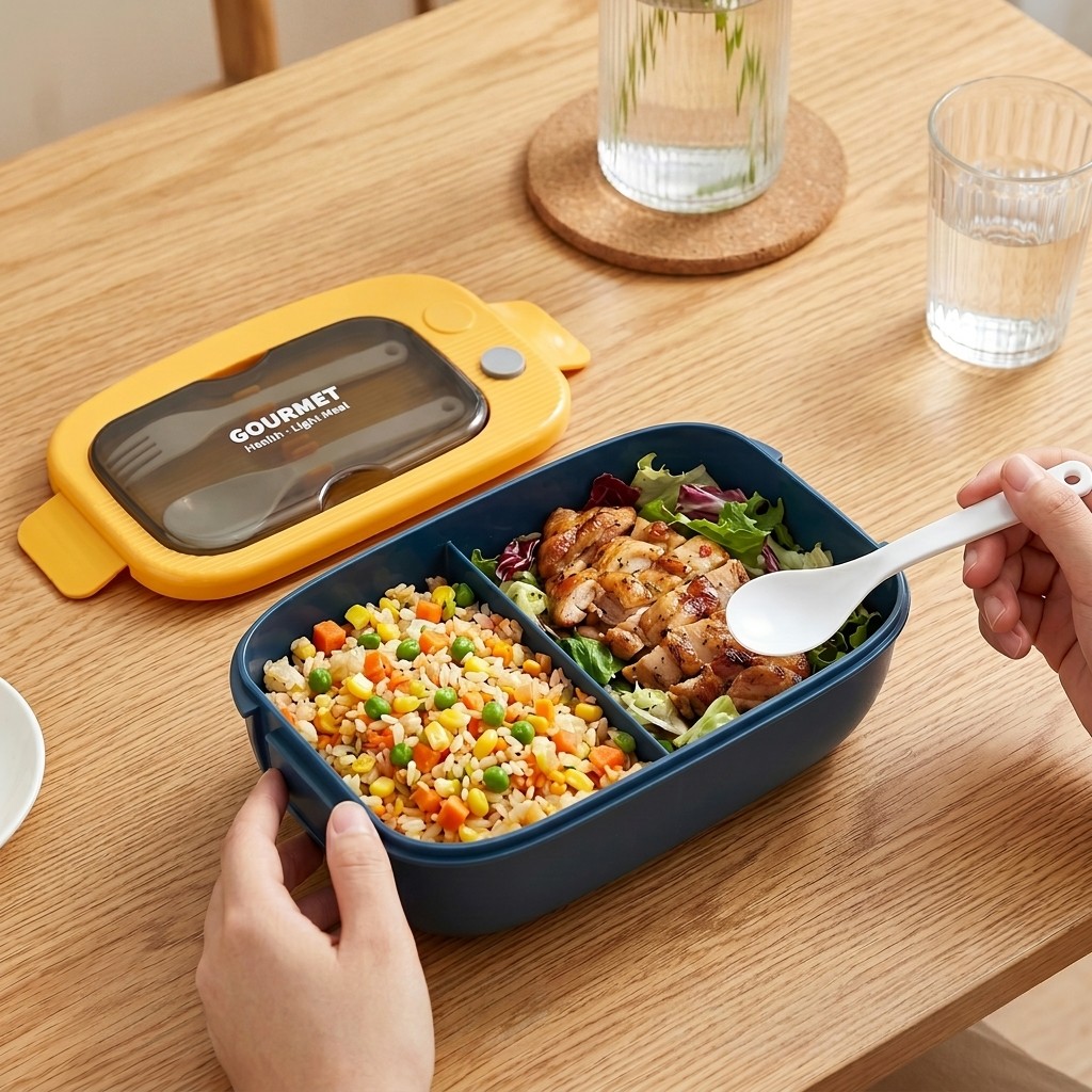 กล่องเบนโตพลาสติกสำหรับไมโครเว - Meal Prep List บทวิจารณ์และราคา