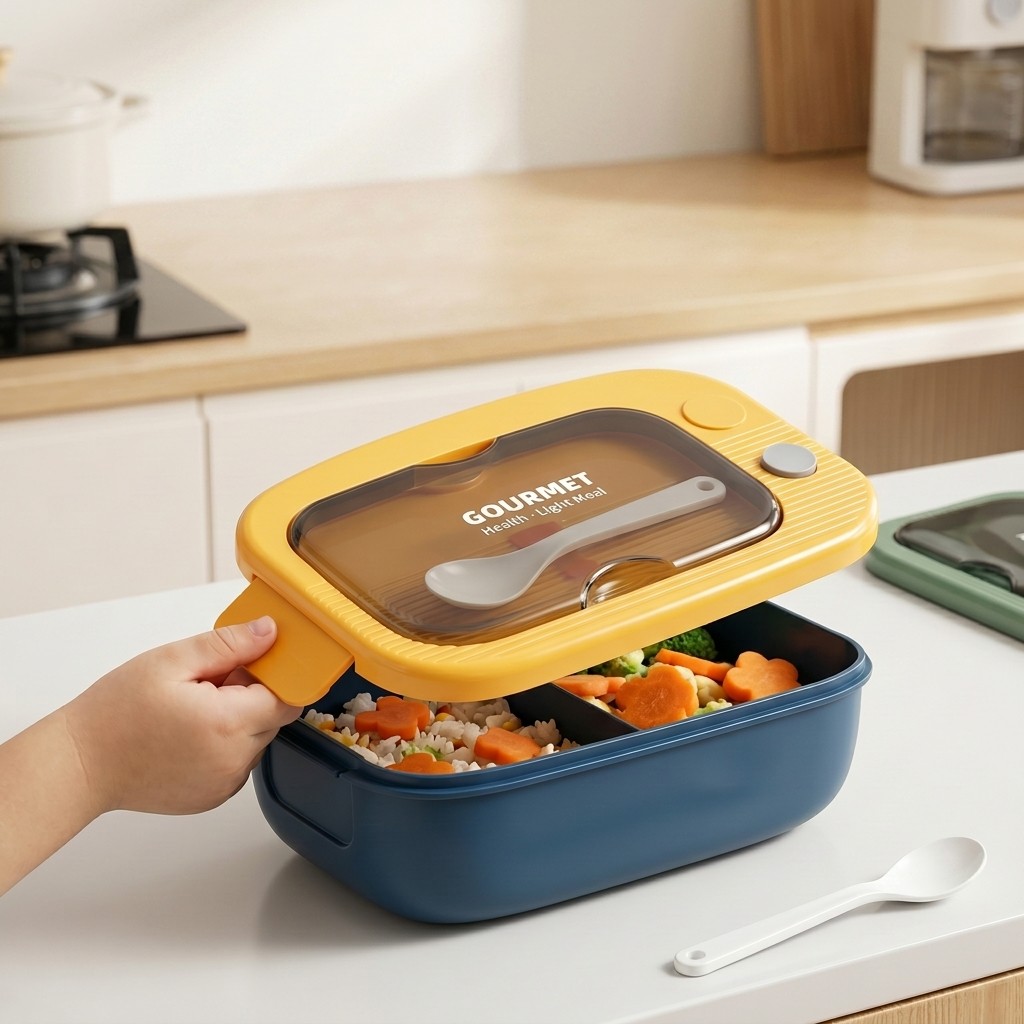 กล่องเบนโตพลาสติกสำหรับไมโครเว - Meal Prep List บทวิจารณ์และราคา