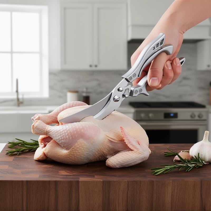 กรรไกรครัวสแตนเลสประสิทธิภาพสู - Meal Prep Chicken บทวิจารณ์และราคา