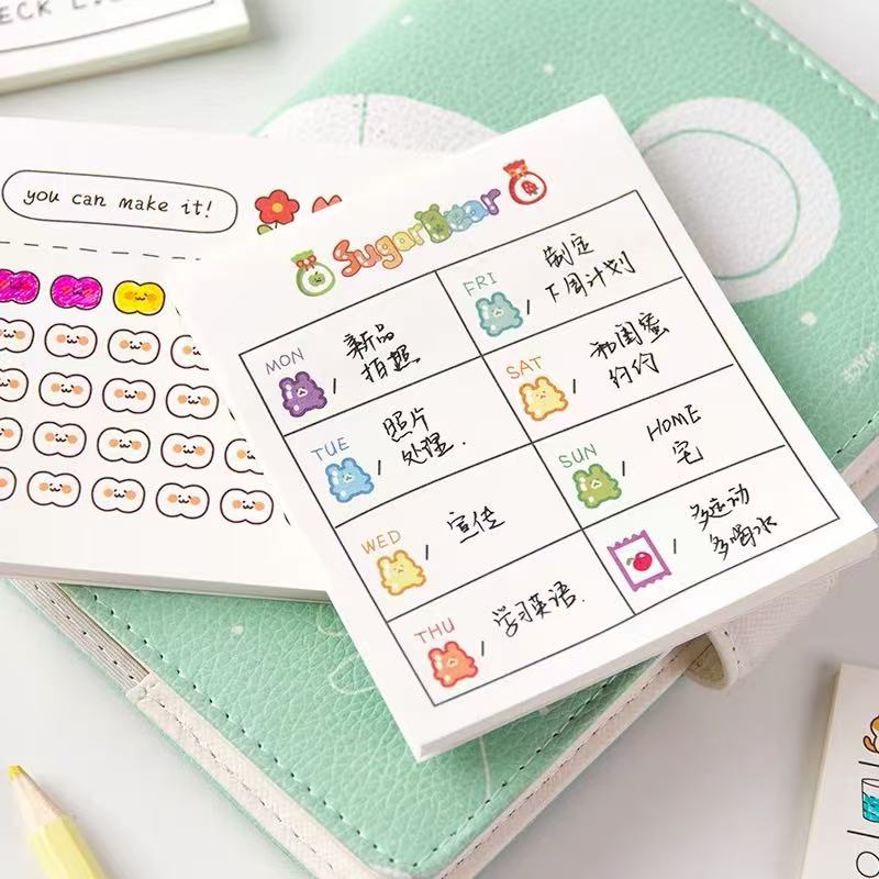 อุปกรณ์สำนักงานน่ารัก นาฬิกากา - Meal Plan Notepad บทวิจารณ์และราคา