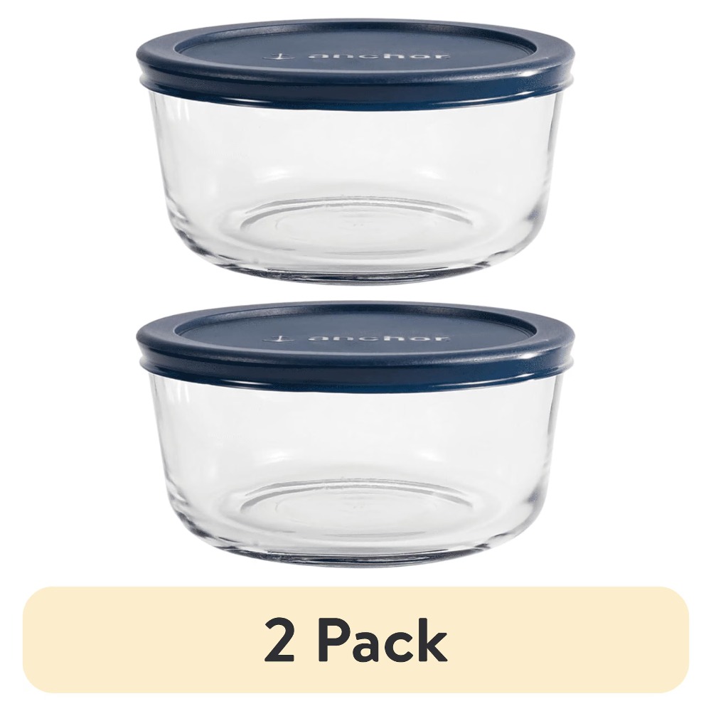 ชุดกล่องเก็บอาหารแก้วทรงกลม 2  - Meal Prep Glass Containers With Lids บทวิจารณ์และราคา