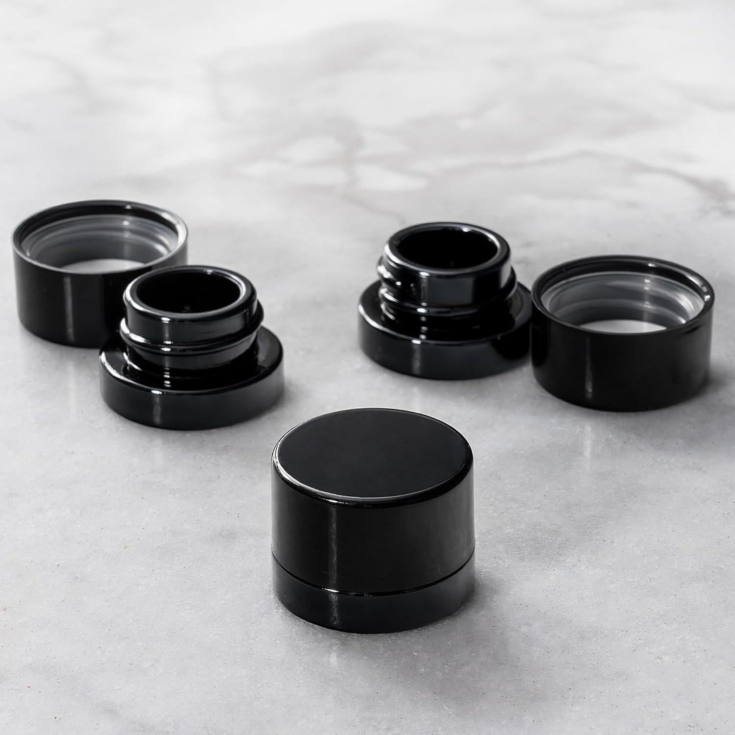 ขวดแก้วสีดำหนา 5 มล. พร้อมฝาปิ - Meal Prep Glass Containers With Lids บทวิจารณ์และราคา
