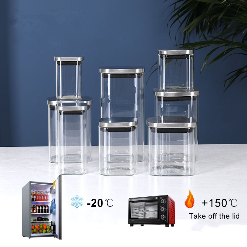 ปิดผนึกขวดแก้วพร้อมฝาสำหรับกาแ - Meal Prep Glass Containers With Lids บทวิจารณ์และราคา