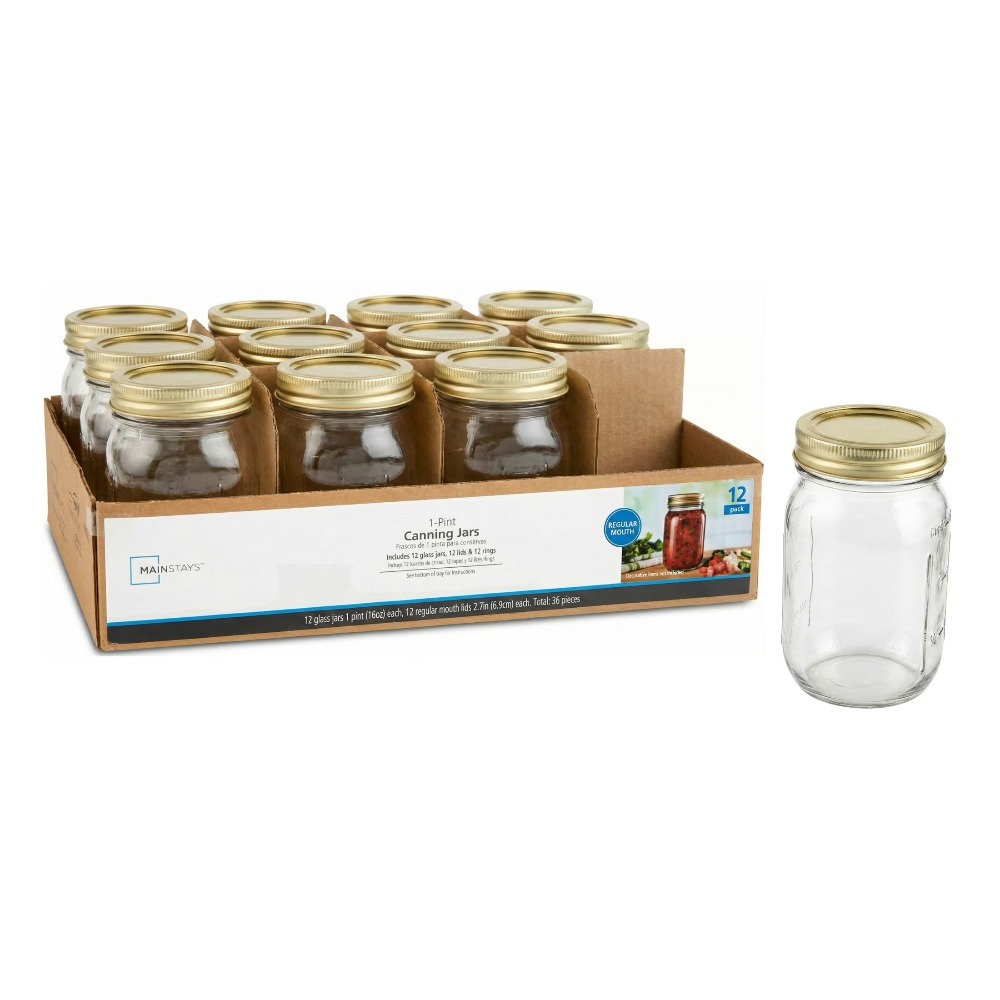 ขวดแก้วเมสันขนาด 16 ออนซ์ ปากก - Meal Prep Jar บทวิจารณ์และราคา