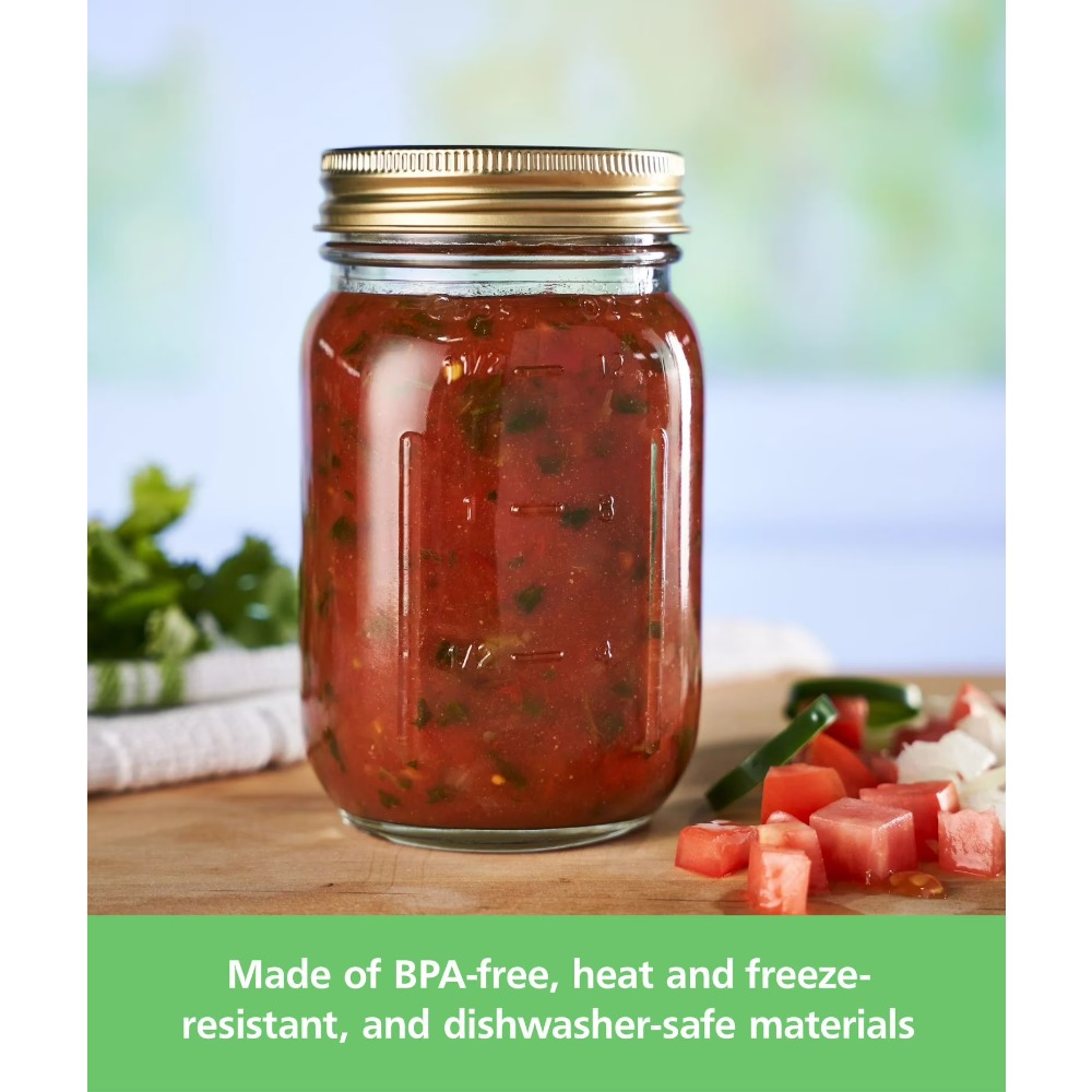 ขวดแก้วเมสันขนาด 16 ออนซ์ ปากก - Meal Prep Jar บทวิจารณ์และราคา