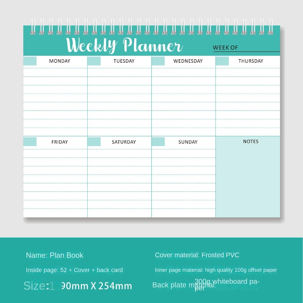 สมุดวางแผนงานรายสัปดาห์ สมุดบั - Meal Plan Notepad บทวิจารณ์และราคา