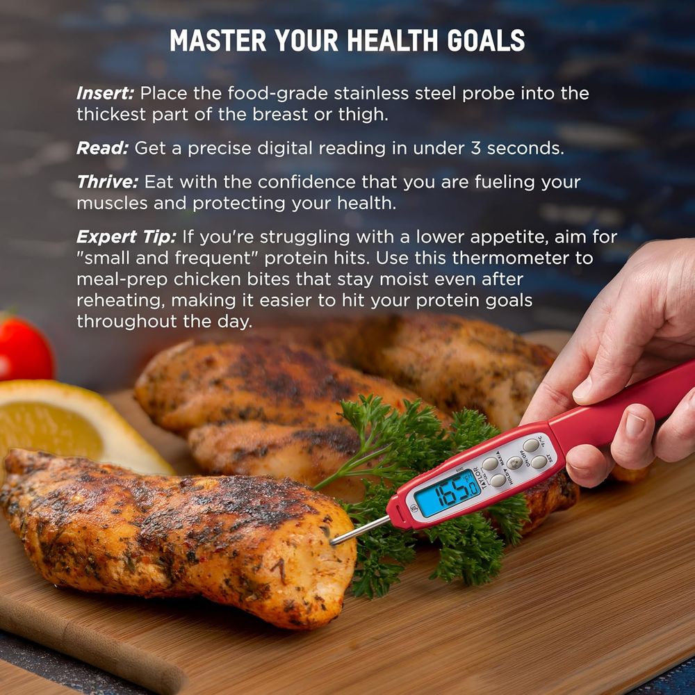 เครื่องวัดอุณหภูมิเนื้อแบบดิจิ - Meal Prep Chicken บทวิจารณ์และราคา