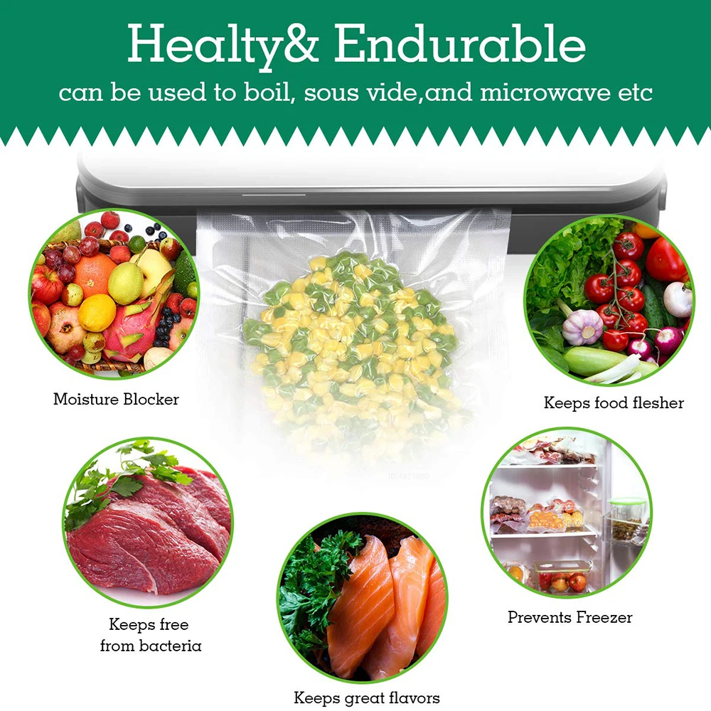 Sous Vide ถุงม้วนสำหรับเครื่อง - Meal Prep Vacuum Seal Containers บทวิจารณ์และราคา