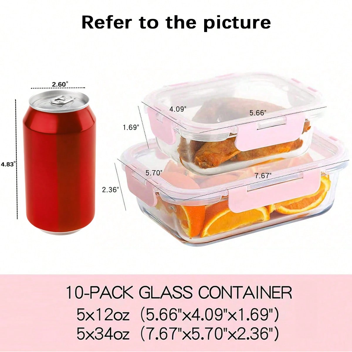 ชุดกล่องแก้วสำหรับเตรียมอาหาร  - Meal Prep Glass Containers With Lids บทวิจารณ์และราคา