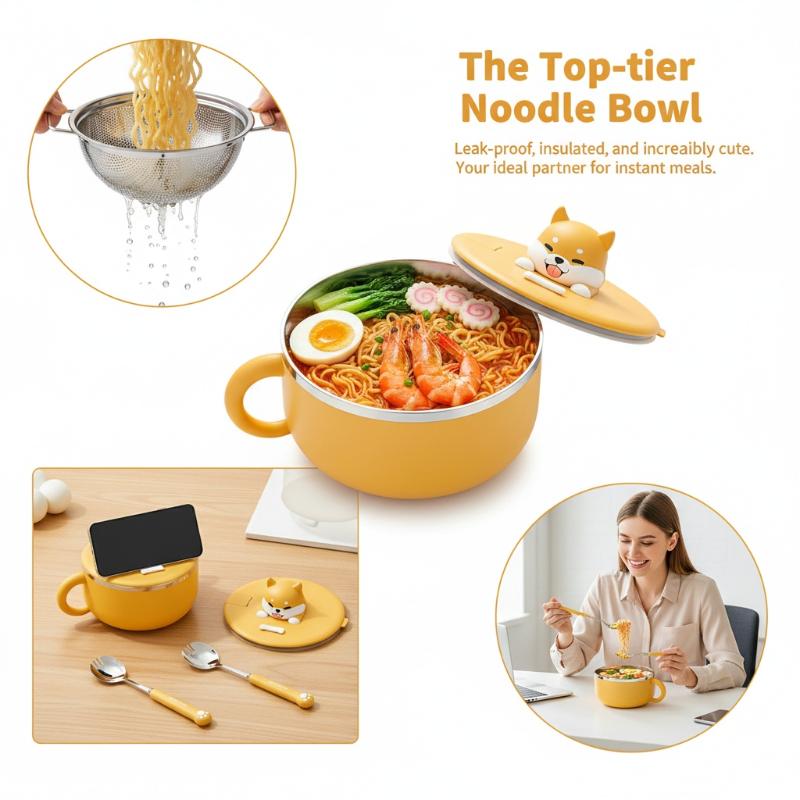 ชามบะหมี่กึ่งสำเร็จรูปสแตนเลสพ - Meal Prep Bowl บทวิจารณ์และราคา
