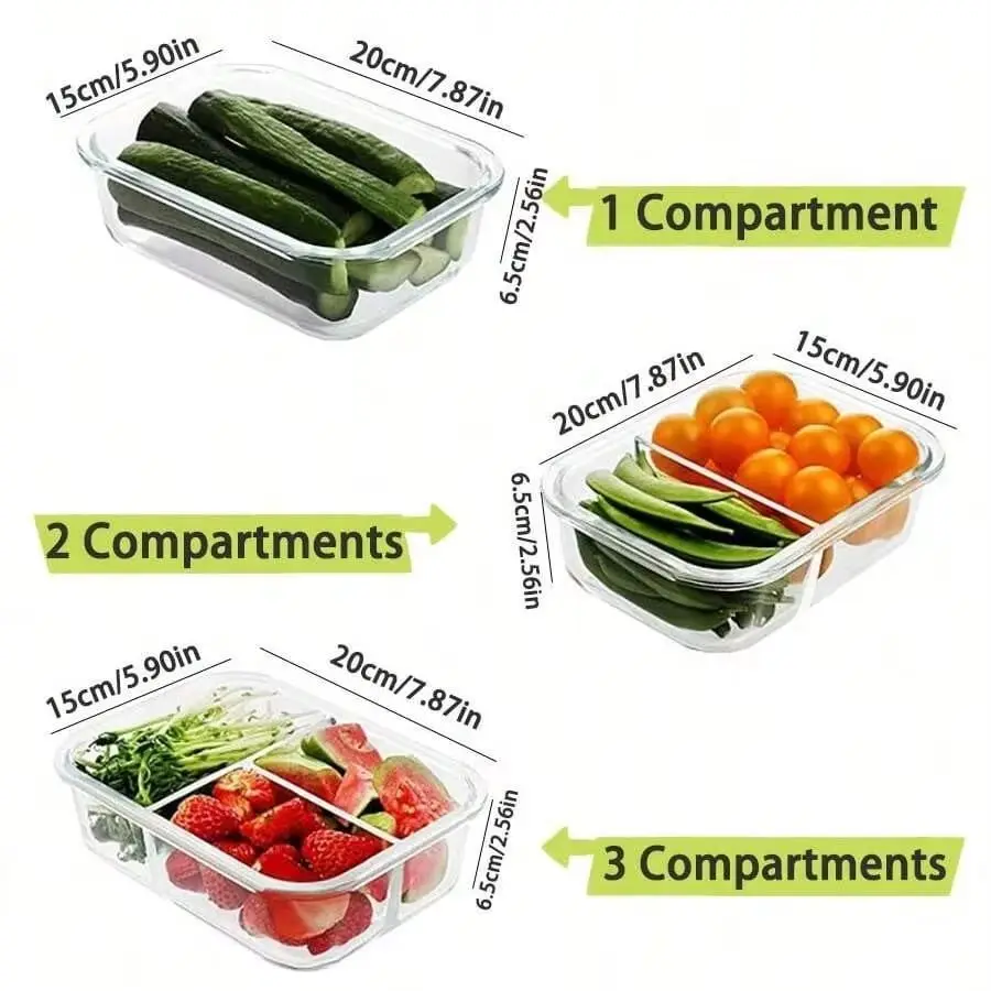 ภาชนะเก็บอาหารแก้วพร้อมฝาปิด ส - Meal Prep Glass Containers With Lids บทวิจารณ์และราคา