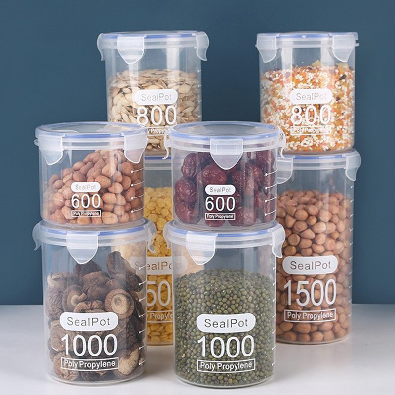 ขวดโหลปิดผนึกพร้อมสเกล 1-4 ชิ้ - Meal Prep Jar บทวิจารณ์และราคา
